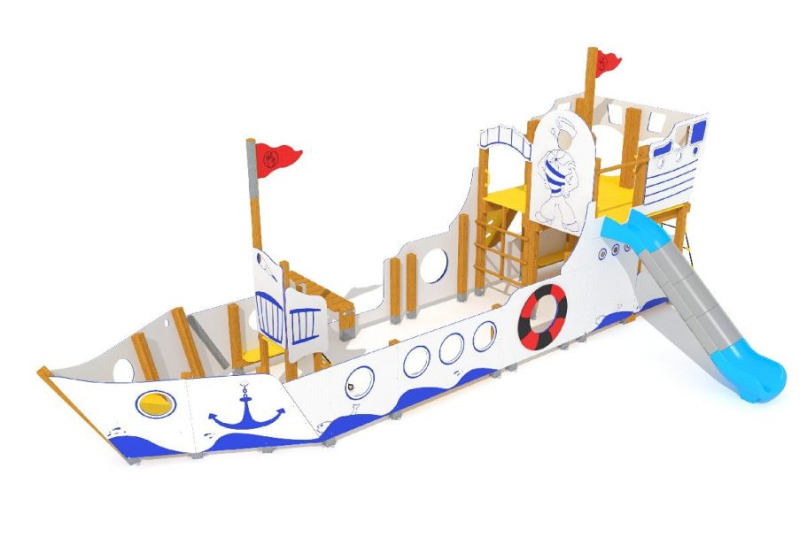 MULTIJUEGO BARCO PARA PARQUES INFANTILES