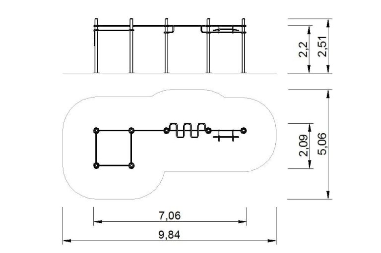 CALISTENIA CONJUNTO 7 POSTES