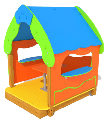 Casita para parques infantiles