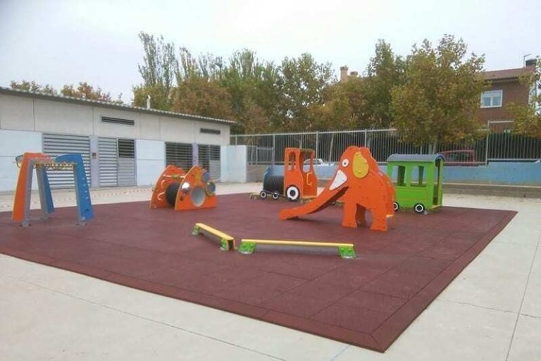 Doble barra de equilibrio para parques infantiles