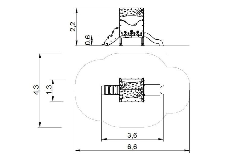 Casita para parques infantiles