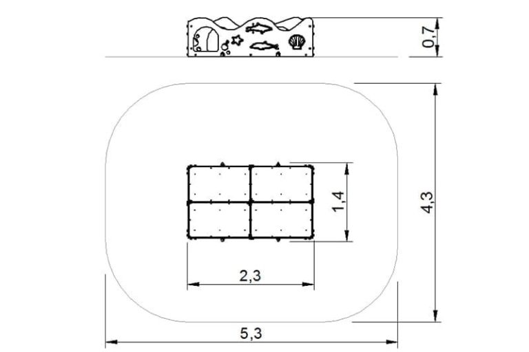 Laberinto para parques infantiles