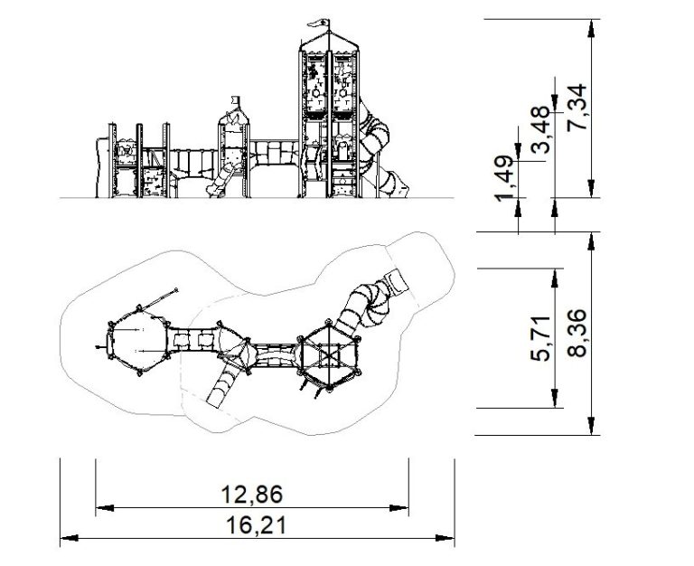 COLUMPIOS Y CASTILLOS PARA PARQUES INFANTILES