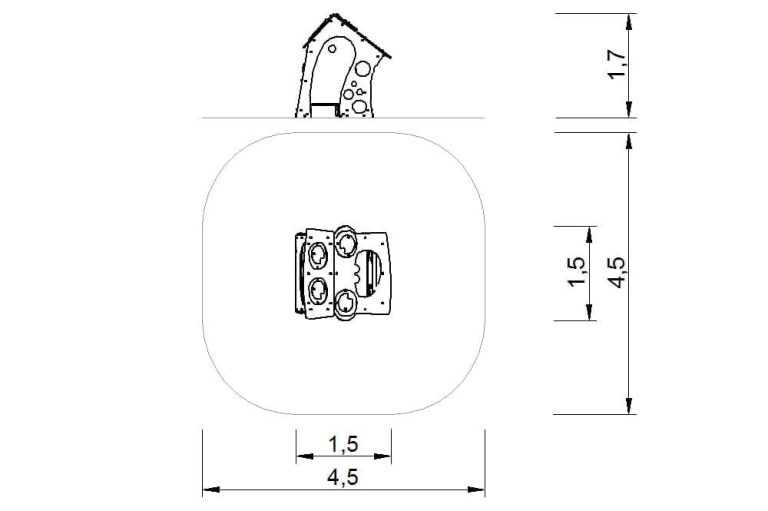 Casita para parques infantiles