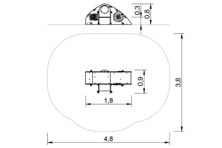 Rampa y escalera para parques infantiles