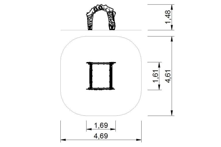 Casita para parques infantiles