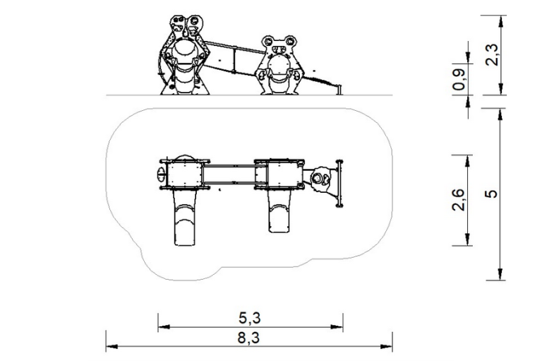 Castillo para parques infantiles