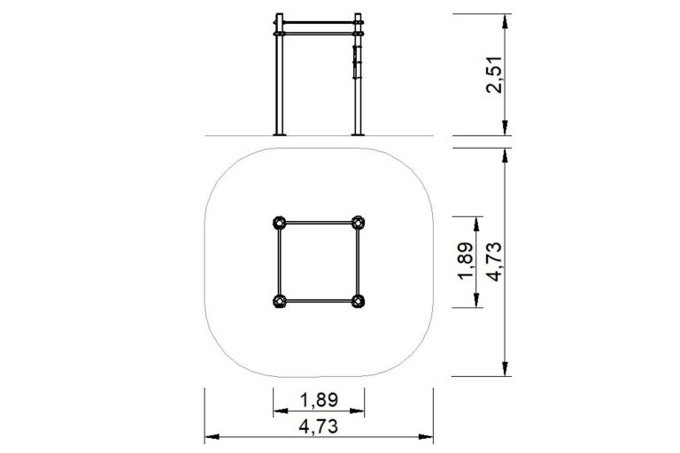 CALISTENIA CONJUNTO 4 POSTES